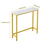 29,5" schmaler Konsolentisch, schlanker Flurtisch für Diele, Schlafzimmer, Wohnzimmer oder Foyer