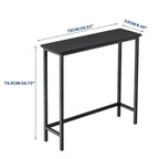 29,5" schmaler Konsolentisch, schlanker Flurtisch für Diele, Schlafzimmer, Wohnzimmer oder Foyer