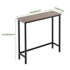 29,5" schmaler Konsolentisch, schlanker Flurtisch für Diele, Schlafzimmer, Wohnzimmer oder Foyer