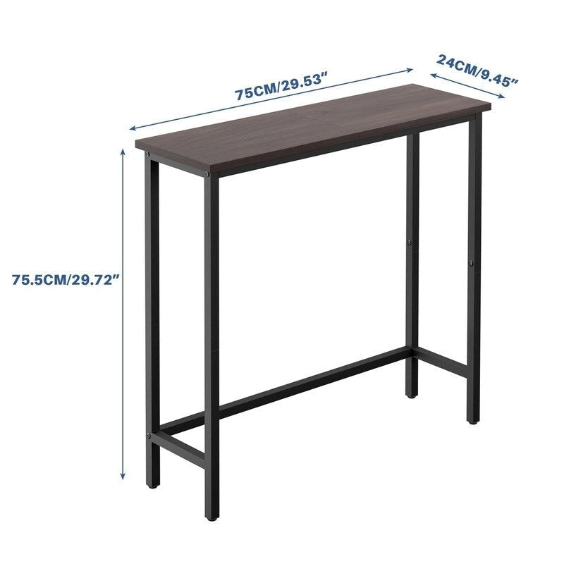 29.5 Narrow Console Table, Slim Entryway Sofa Table for Hallway, Bedroom, Living Room, or Foyer