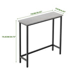 29,5" schmaler Konsolentisch, schlanker Flurtisch für Diele, Schlafzimmer, Wohnzimmer oder Foyer
