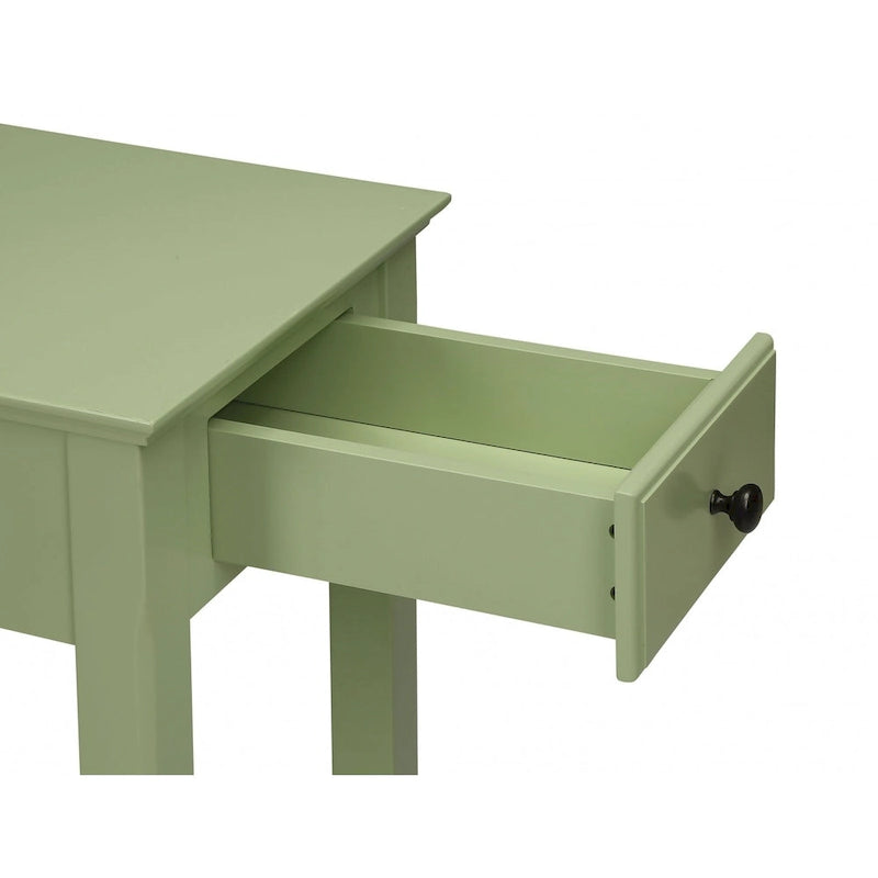 Space Saving Rectangular 23 Wooden Side End Table with Two Storage Shelve and One Drawer for Living Room - 13L X 22W x 23H
