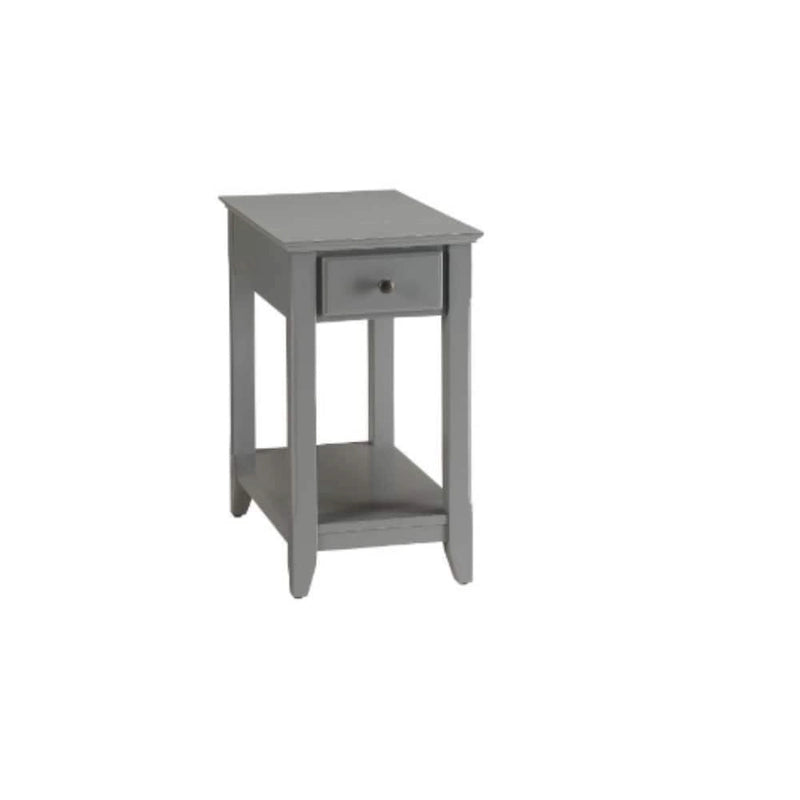 Space Saving Rectangular 23 Wooden Side End Table with Two Storage Shelve and One Drawer for Living Room - 13L X 22W x 23H