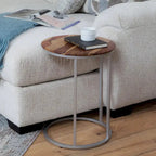 Union Solid Wood and Metal C-Table