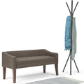 50 inch Wide Contemporary Upholstered Bench- 50x 22x 23.8