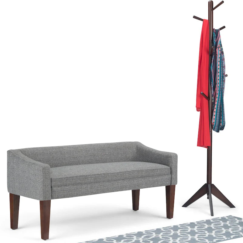 50 inch Wide Contemporary Upholstered Bench- 50x 22x 23.8