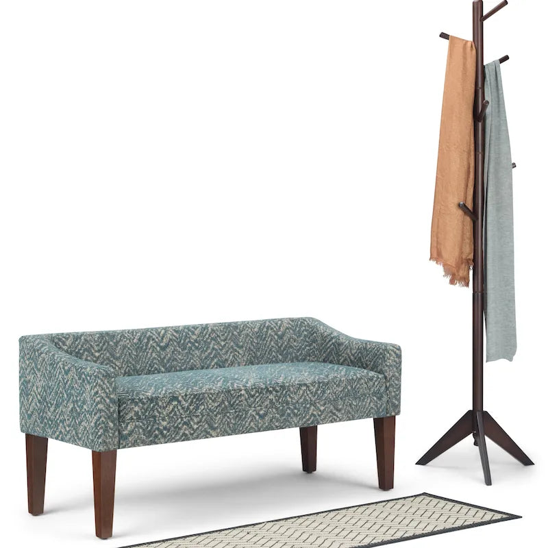 50 inch Wide Contemporary Upholstered Bench- 50x 22x 23.8