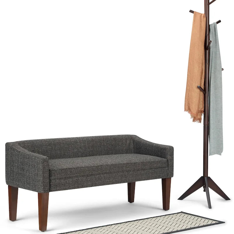 50 inch Wide Contemporary Upholstered Bench- 50x 22x 23.8