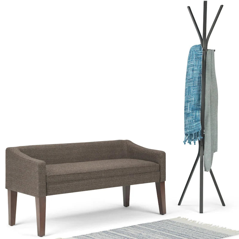 50 inch Wide Contemporary Upholstered Bench- 50x 22x 23.8