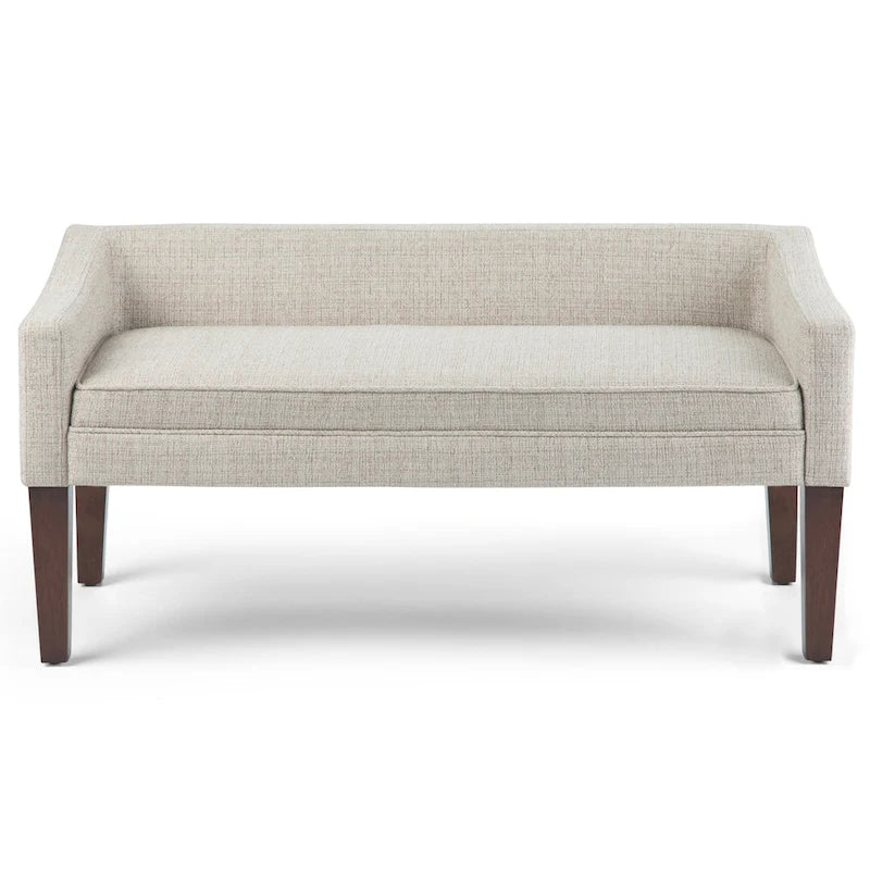 50 inch Wide Contemporary Upholstered Bench- 50x 22x 23.8