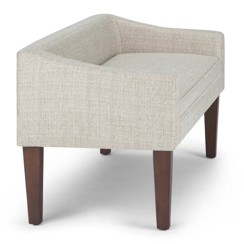 50 inch Wide Contemporary Upholstered Bench- 50x 22x 23.8
