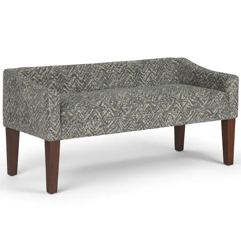 50 inch Wide Contemporary Upholstered Bench- 50x 22x 23.8