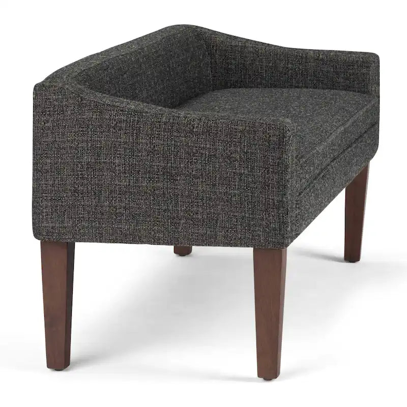 50 inch Wide Contemporary Upholstered Bench- 50x 22x 23.8