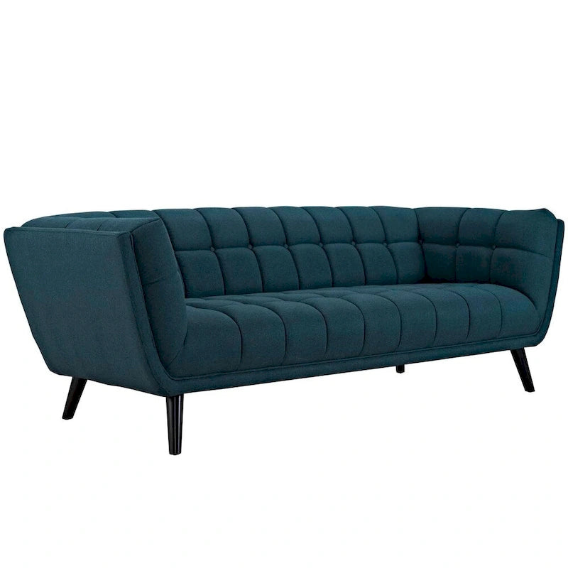 2 Piece Upholstered Fabric Sofa and Armchair