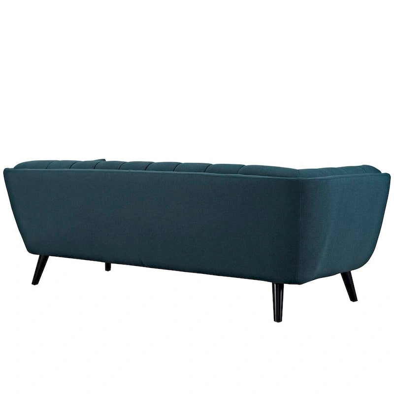 2 Piece Upholstered Fabric Sofa and Armchair