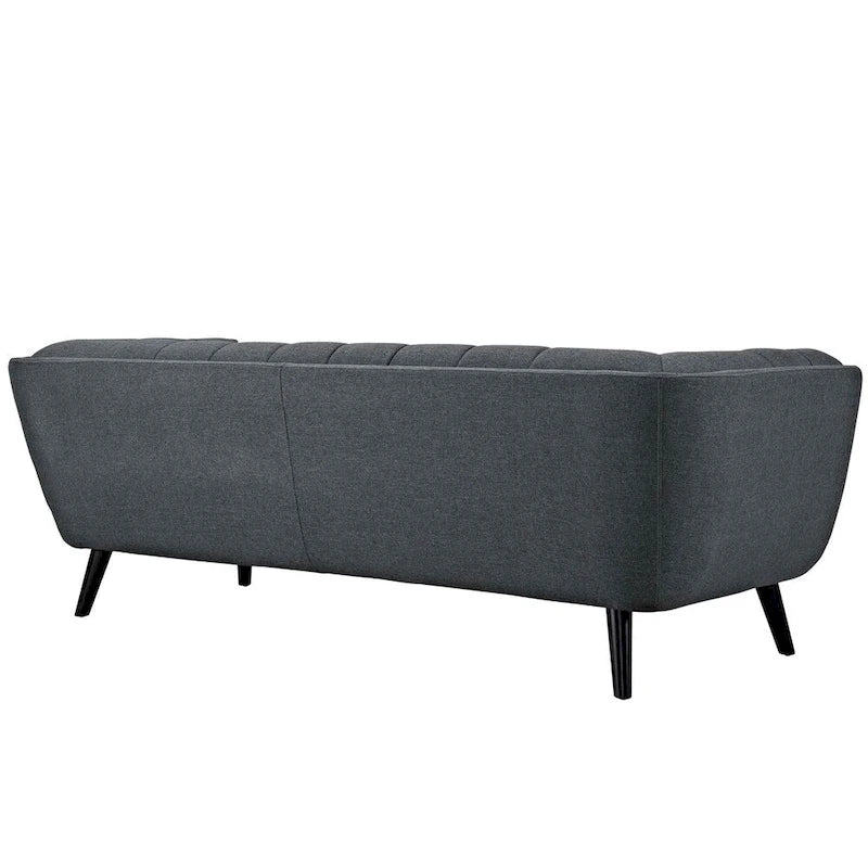 2 Piece Upholstered Fabric Sofa and Armchair