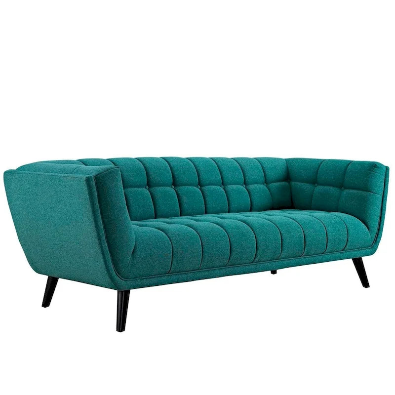 2 Piece Upholstered Fabric Sofa and Armchair