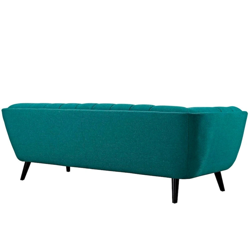 2 Piece Upholstered Fabric Sofa and Armchair