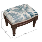 Blauer Farn-Hocker