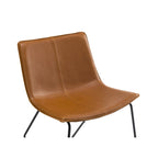Gepolsterter Lounge-Sessel aus Kunstleder mit Schräge