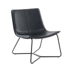 Gepolsterter Lounge-Sessel aus Kunstleder mit Schräge