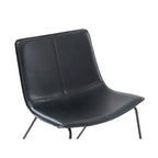 Gepolsterter Lounge-Sessel aus Kunstleder mit Schräge