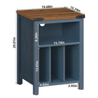 Plattenspieler-Ständer mit Schallplattenaufbewahrung – 39,98T x 49,99B x 73,68H