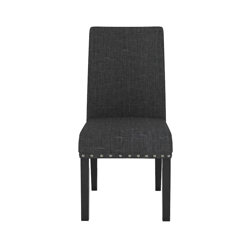 Nailhead-trim Fabric Dining Chairs (2 Pack)