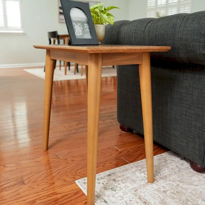 Mid- Century Rectangular Side Table- 24