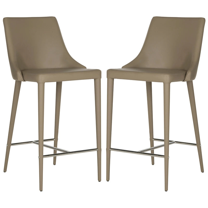 26- inch White Counter Stool (Set of 2)- 22.9 x 18.9 x 37.4- 23Wx19Dx37H