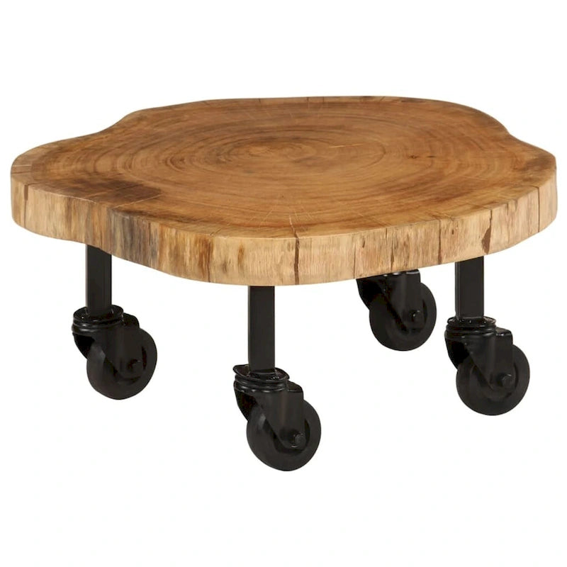 Coffee Table Solid Wood Acacia 23.6x21.7x9.8