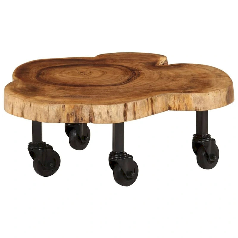 Coffee Table Solid Wood Acacia 23.6x21.7x9.8