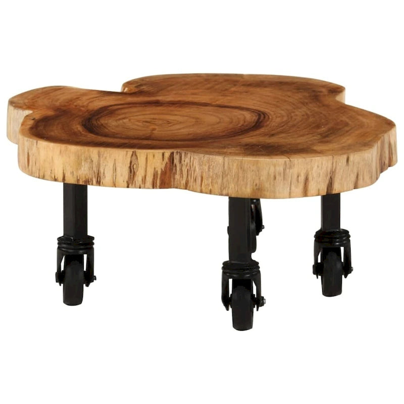 Coffee Table Solid Wood Acacia 23.6x21.7x9.8