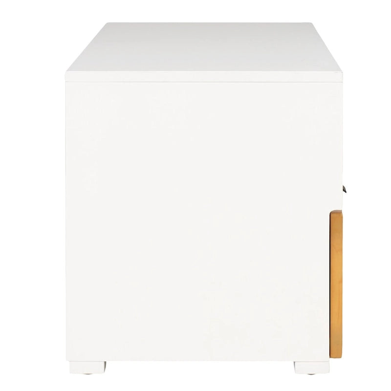 2-Drawer 1-Shelf Entertainment Media Stand (Fits Up To 55 Flatscreen TV) - 48Wx16Dx17H