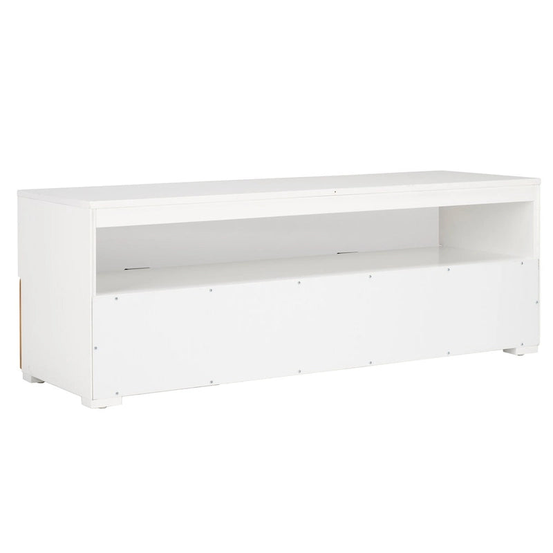 2-Drawer 1-Shelf Entertainment Media Stand (Fits Up To 55 Flatscreen TV) - 48Wx16Dx17H