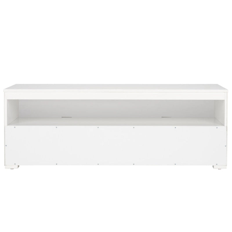 2-Drawer 1-Shelf Entertainment Media Stand (Fits Up To 55 Flatscreen TV) - 48Wx16Dx17H