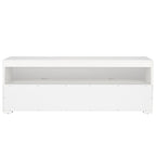 TV-Unterschrank mit 2 Schubladen und 1 Ablage (für Flachbildfernseher bis 55 Zoll) – 122 B x 41 T x 43 H cm