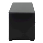 TV-Unterschrank mit 2 Schubladen und 1 Ablage (für Flachbildfernseher bis 55 Zoll) – 122 B x 41 T x 43 H cm