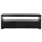 TV-Unterschrank mit 2 Schubladen und 1 Ablage (für Flachbildfernseher bis 55 Zoll) – 122 B x 41 T x 43 H cm