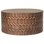 Antiker Kupfer Couchtisch - 29Bx29Tx15H