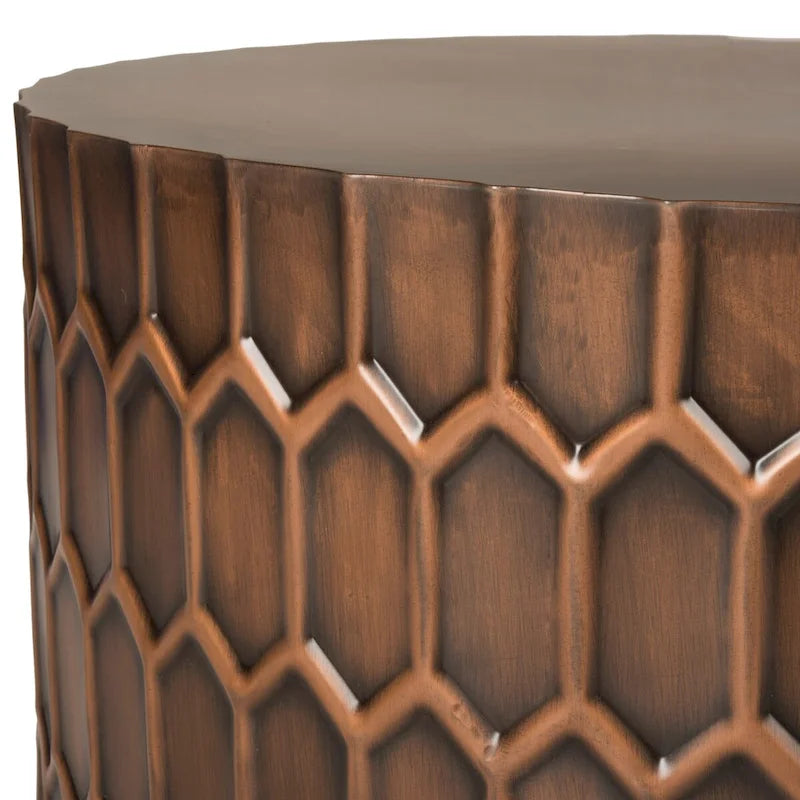 Antique Copper Coffee Table - 29Wx29Dx15H
