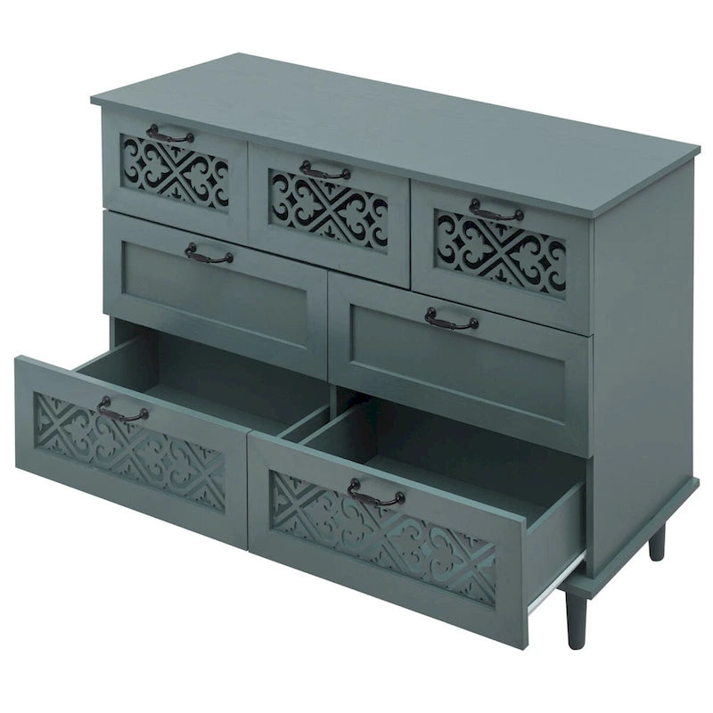 7 Drawer Cabinet American Furniture Suitable for Bedroom - N/A