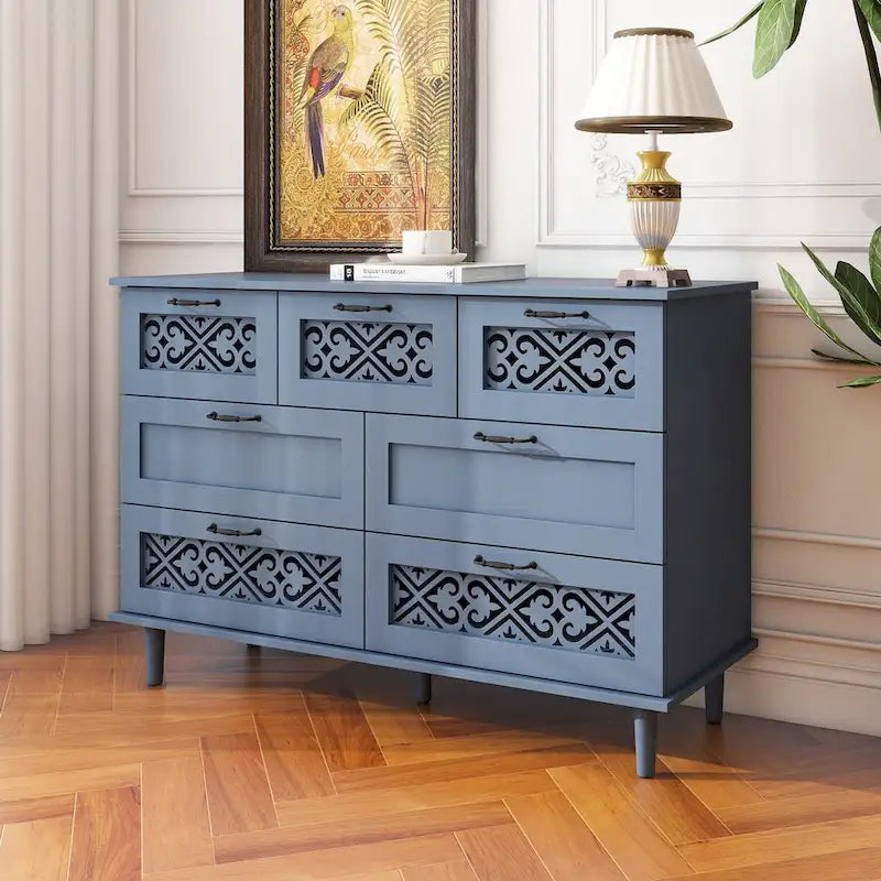 7 Drawer Cabinet American Furniture Suitable for Bedroom - N/A
