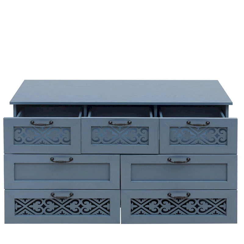7 Drawer Cabinet American Furniture Suitable for Bedroom - N/A