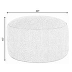 Indoor-Sitzsack/Hocker mit Strukturstoffbezug