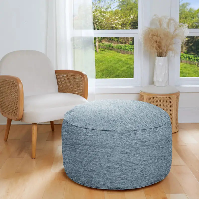 Indoor Textured Bean Pouf/ Ottoman