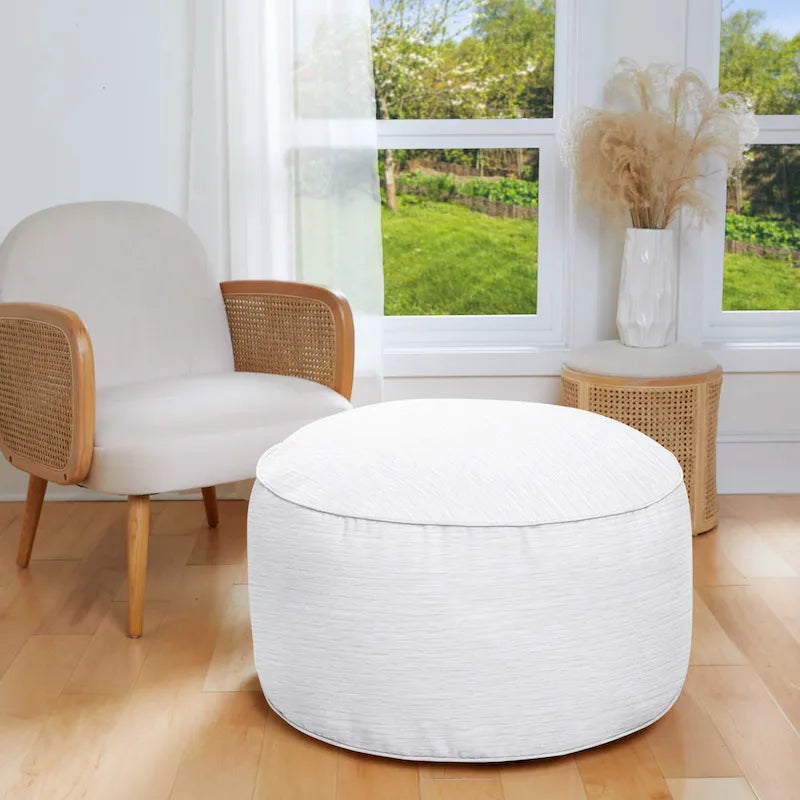 Indoor Textured Bean Pouf/ Ottoman