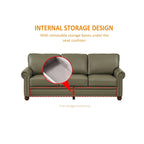 Klassische Wohnzimmernägel Sofa Kunstleder für Wohnzimmer, Büro, Apartment