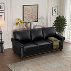 Klassische Wohnzimmernägel Sofa Kunstleder für Wohnzimmer, Büro, Apartment