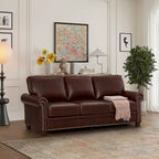 Klassische Wohnzimmernägel Sofa Kunstleder für Wohnzimmer, Büro, Apartment